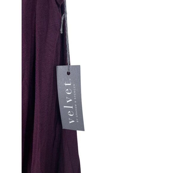 Velvet By Graham & Spencer Womens Embellished Sleeveless Top M - Plum Purple - Picture 3 of 8